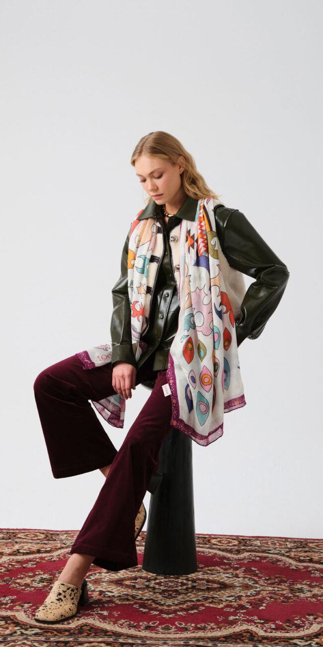 Iodes FW 25-26 kampanyası için Ece Şişik styling çalışması