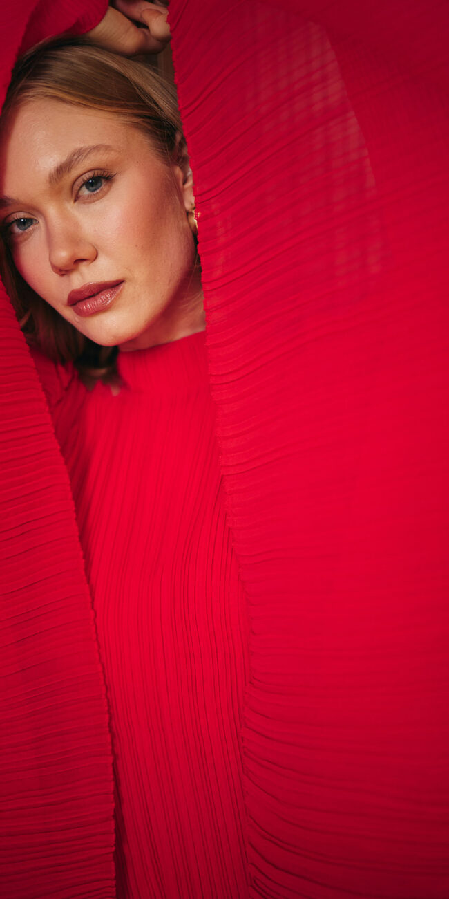 Sour Melange FW 25-26 kampanyası için Ece Şişik campaign styling çalışması