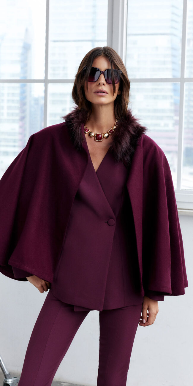 Happy to Wear FW 25-26 kampanyası için Ece Şişik styling çalışması