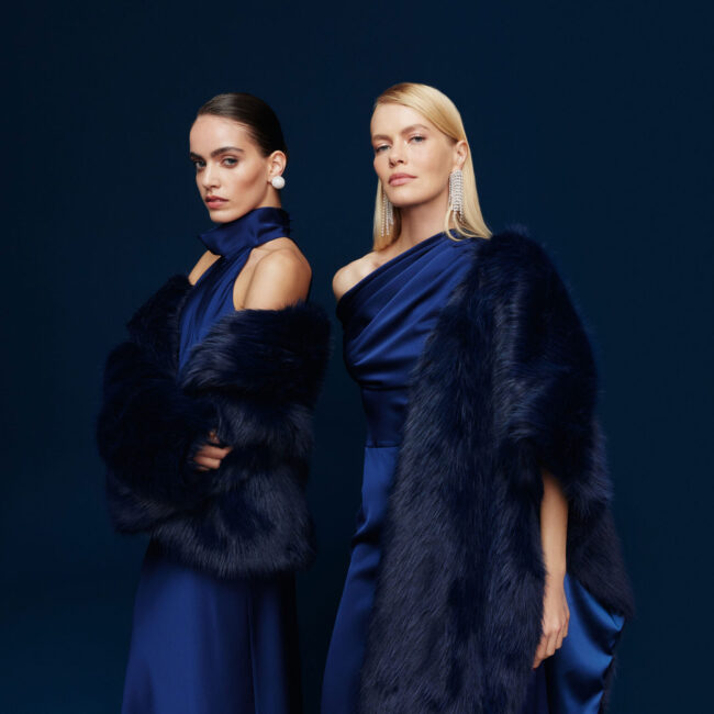 Happy to Wear FW 25-26 kampanyası için Ece Şişik styling çalışması